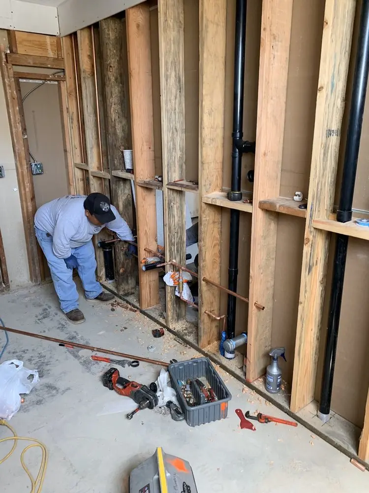 Commercial rough-in plumbing for Water Heater Replacement in Huntingdon Valley